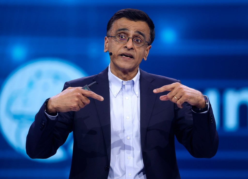 SAN FRANCISCO, CALIFORNIA - JUNE 02: Snowflake CEO Sridhar Ramaswamy delivers the keynote address during Snowflake Summit 2025 at Moscone Center on June 02, 2025 in San Francisco, California. Snowflake Summit 2025 runs through June 5. (Photo by Justin Sullivan/Getty Images)