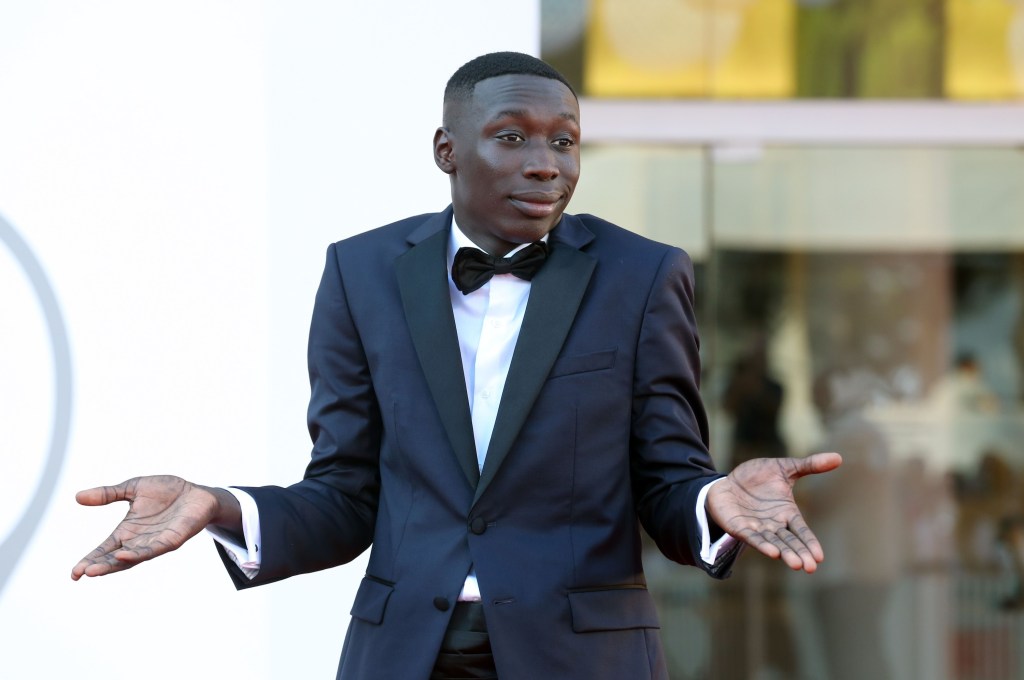 VENICE, ITALY - SEPTEMBER 06: Khaby Lame attends the "Il Signore Delle Formiche" red carpet at the 79th Venice International Film Festival on September 06, 2022 in Venice, Italy. (Photo by Elisabetta A. Villa/Getty Images)
